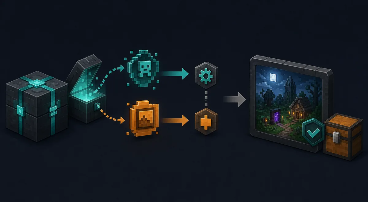 Editorial installation flow for Verity Mod Java and Bedrock setup
